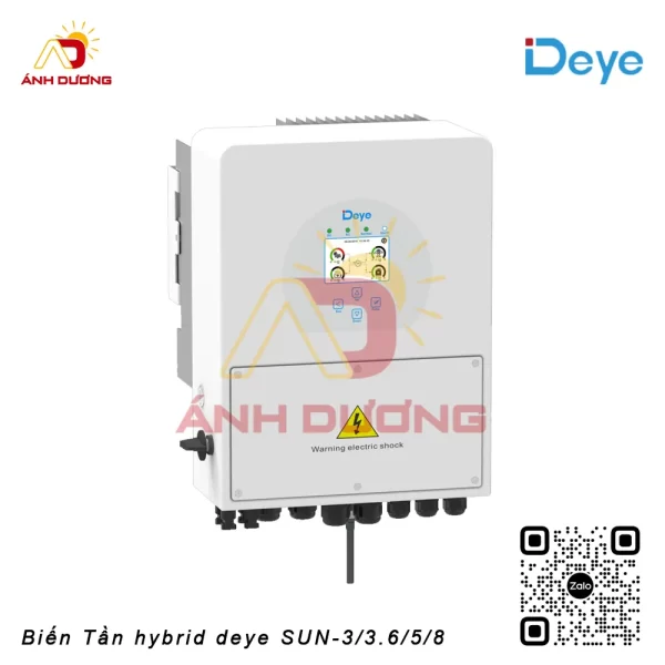 Biến tần hybrid deye 1 pha SUN-3/3.6/5/8