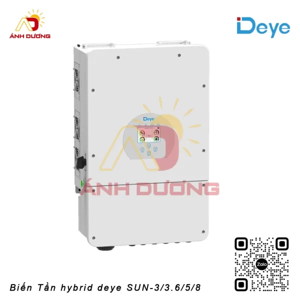 Biến tần hybrid deye 1 pha SUN-3/3.6/5/8