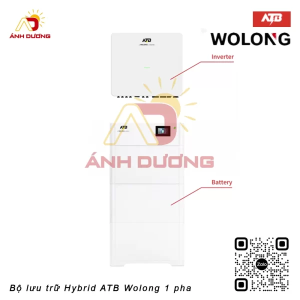 Bộ lưu trữ dân dụng hybrid ATB Wolong 3 pha