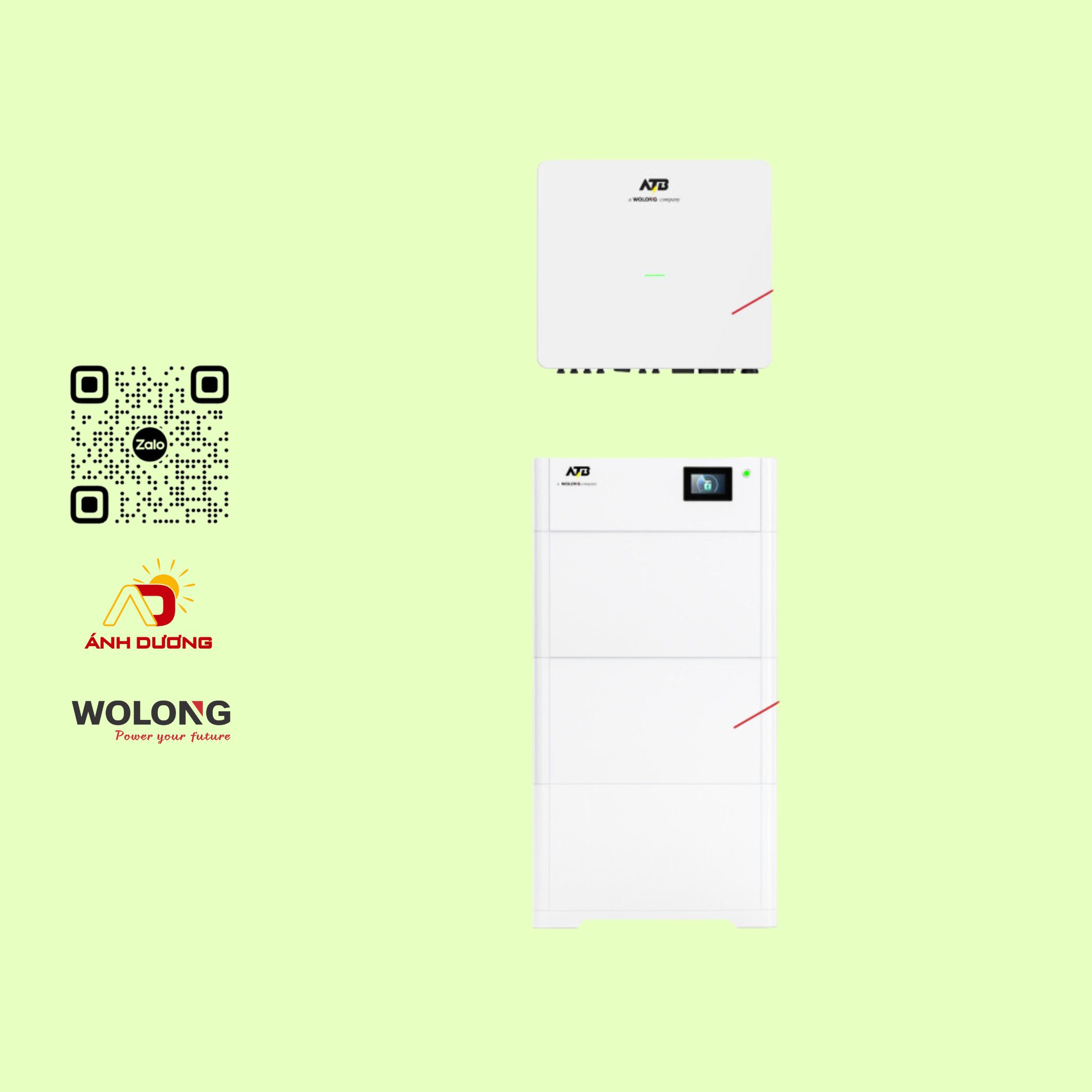 Bộ lưu trữ dân dụng hybrid ATB Wolong 3 pha