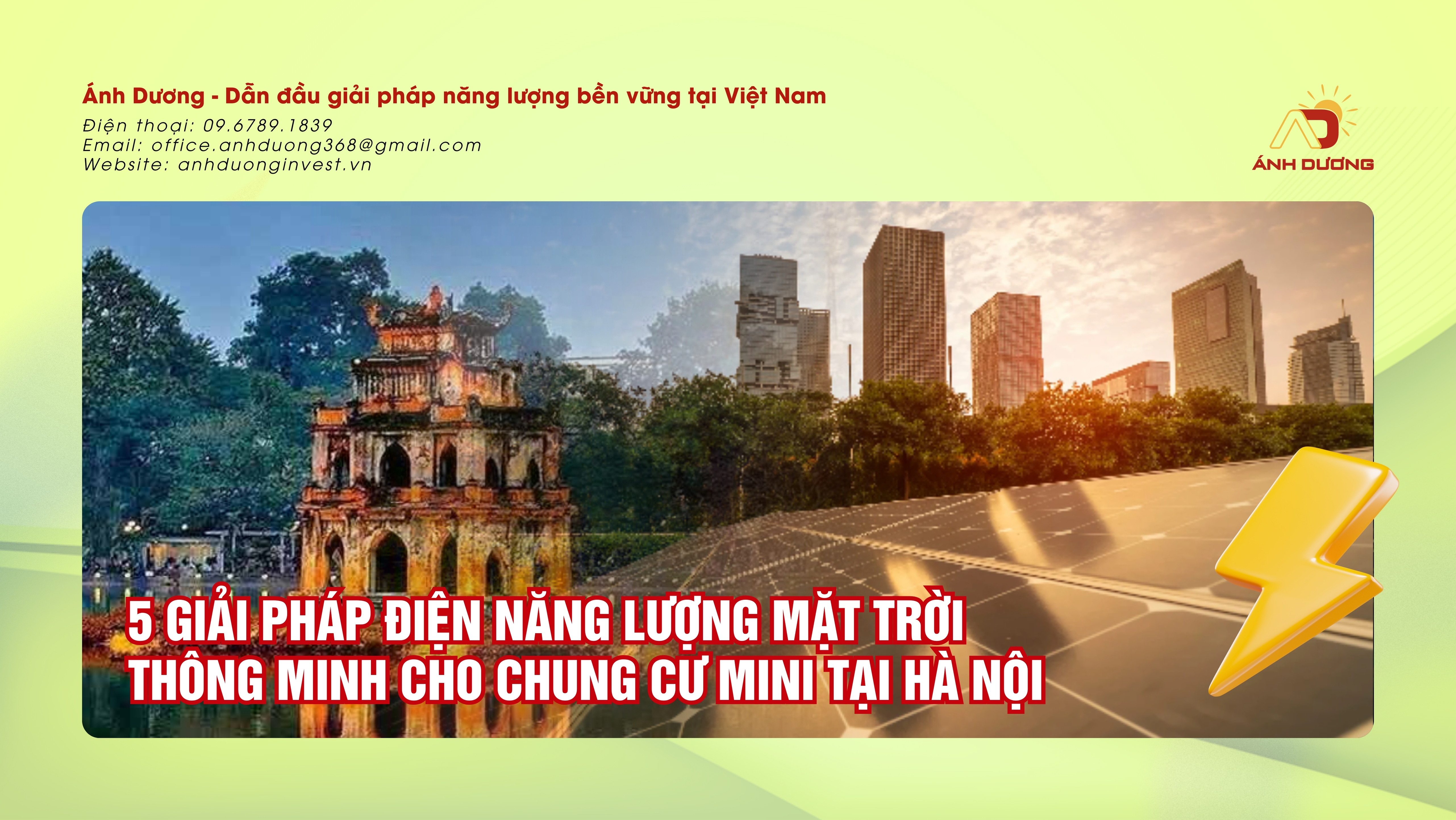 5 Giải Pháp Điện Năng Lượng Mặt Trời Thông Minh Cho Chung Cư Mini Tại Hà Nội