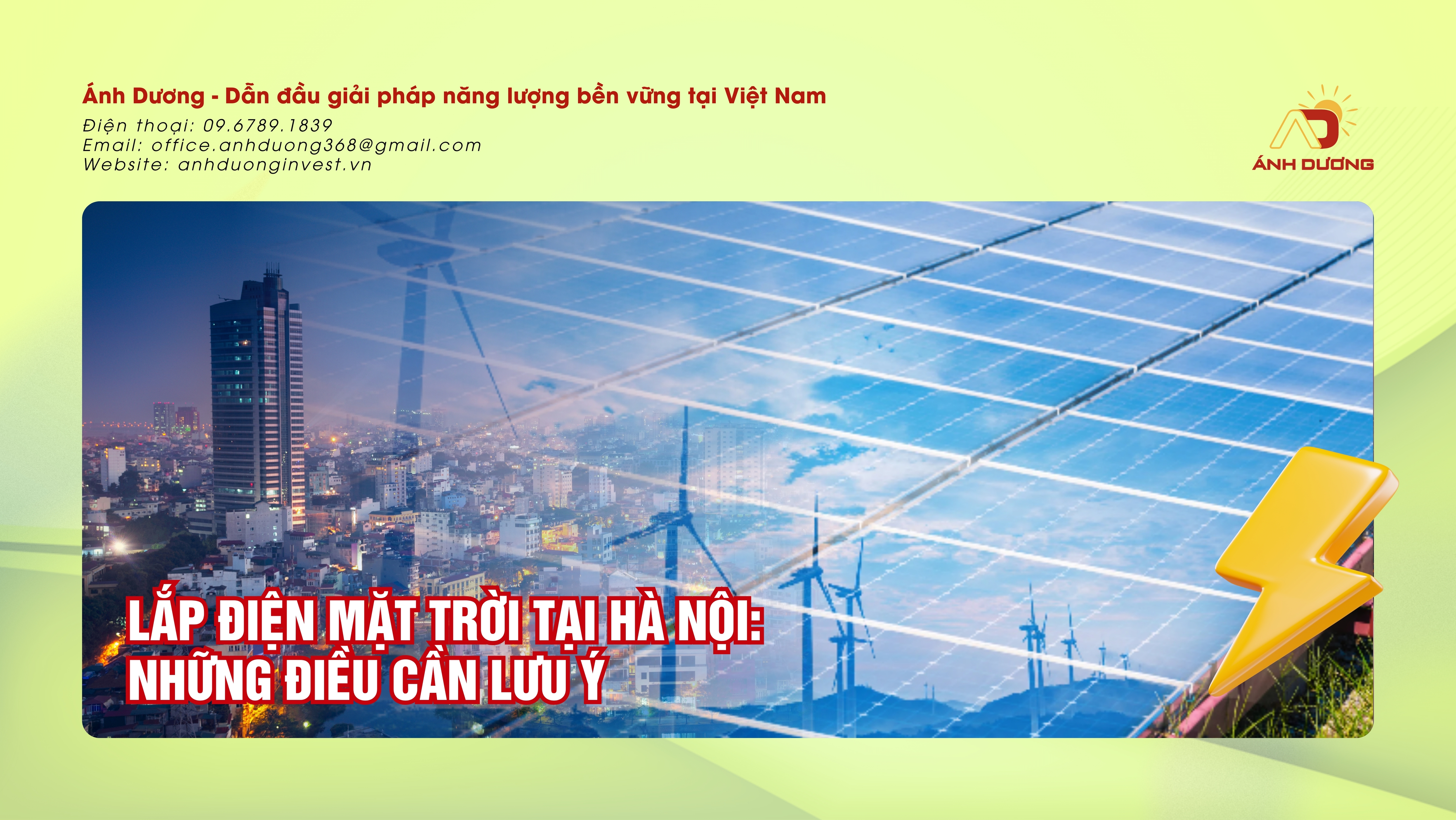 Lắp Điện Mặt Trời Tại Hà Nội: Những Điều Cần Lưu Ý