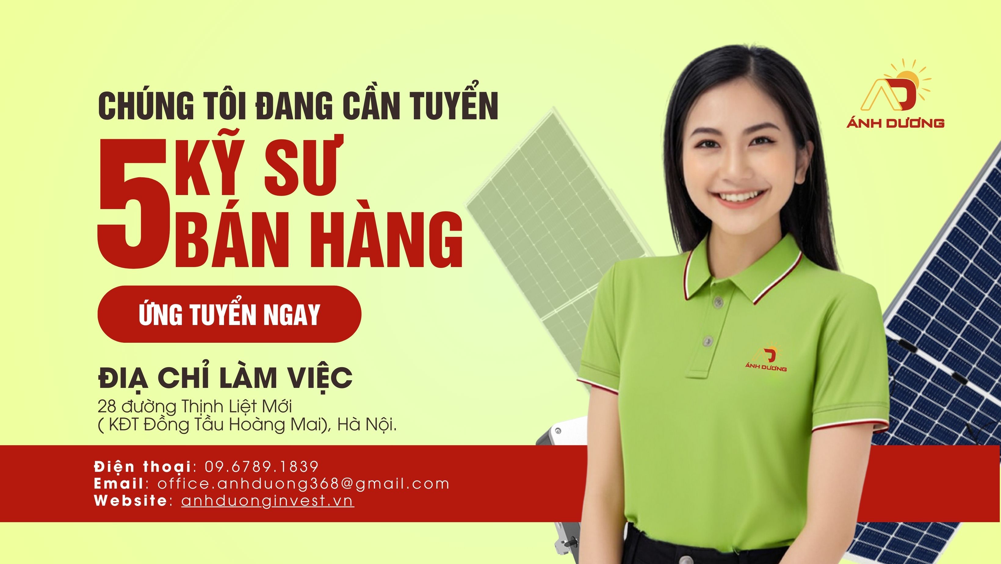 Tuyen dung Ki su ban hang 1 - ANH DUONG INVEST CORPORATION