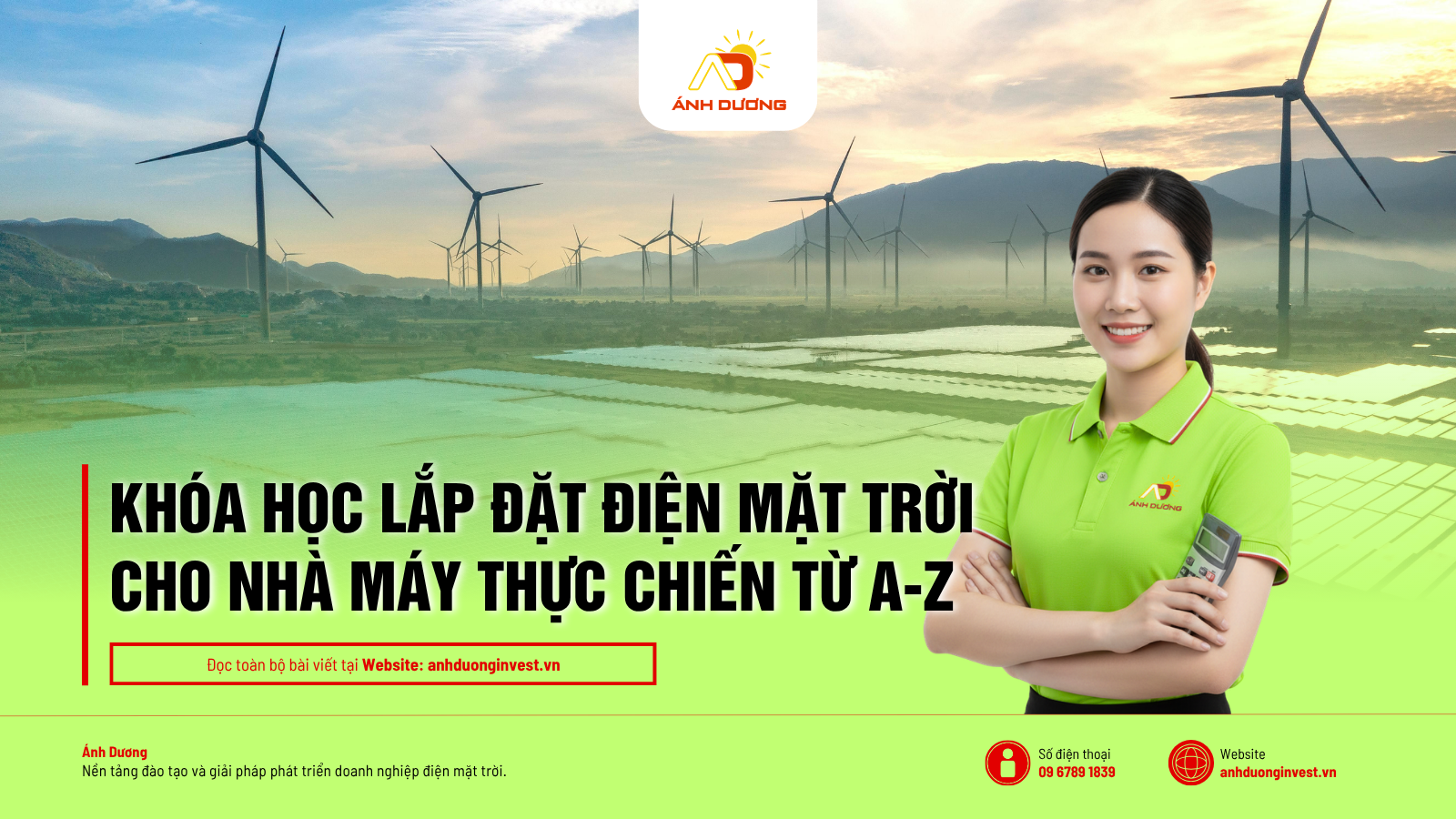 Khóa Học Lắp Đặt Điện Mặt Trời Cho Nhà Máy Thực Chiến Từ A-Z 1 Khóa Học Lắp Đặt Điện Mặt Trời Cho Nhà Máy Thực Chiến Từ A-Z
